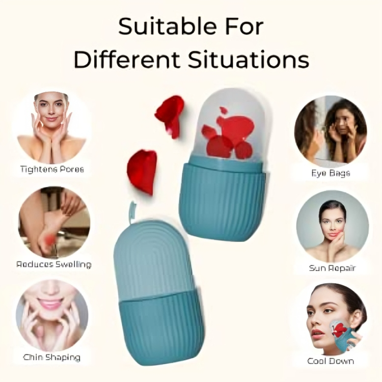 Reusable Facial Ice Roller For Face | Enhance Skin Glow Shrink &tighten Pores (random Color)